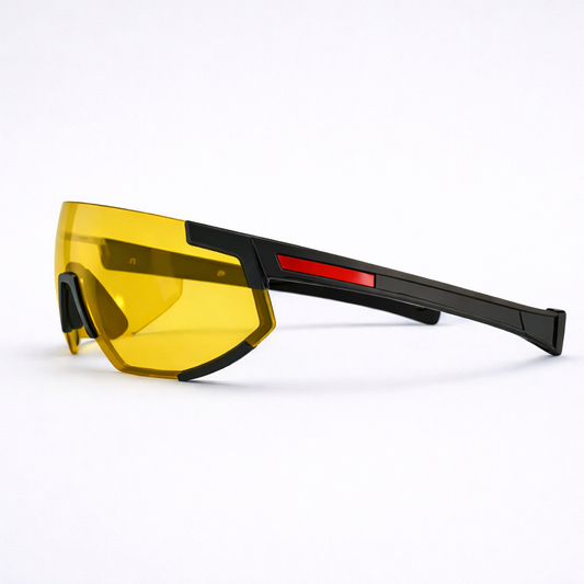 Prada Shield Ski Sunglasses-Yellow Lens