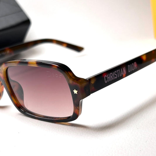 Dior Pacific Rectangular S3F - Brown Tortoiseshell