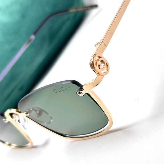 Gucci GG Rectangular Upside Down - Oily Green