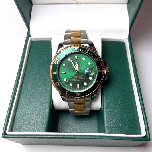 Rolex Submariner For Him - Two-Tone with Green Dial and Bezel