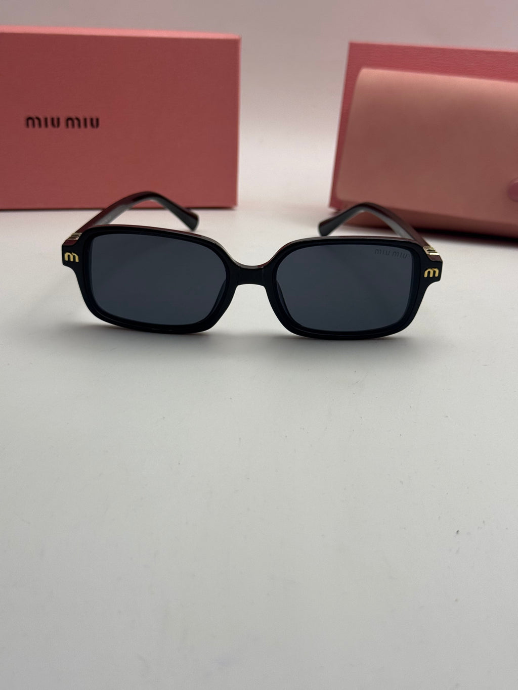 Miu Miu Square Sunglasses – Black