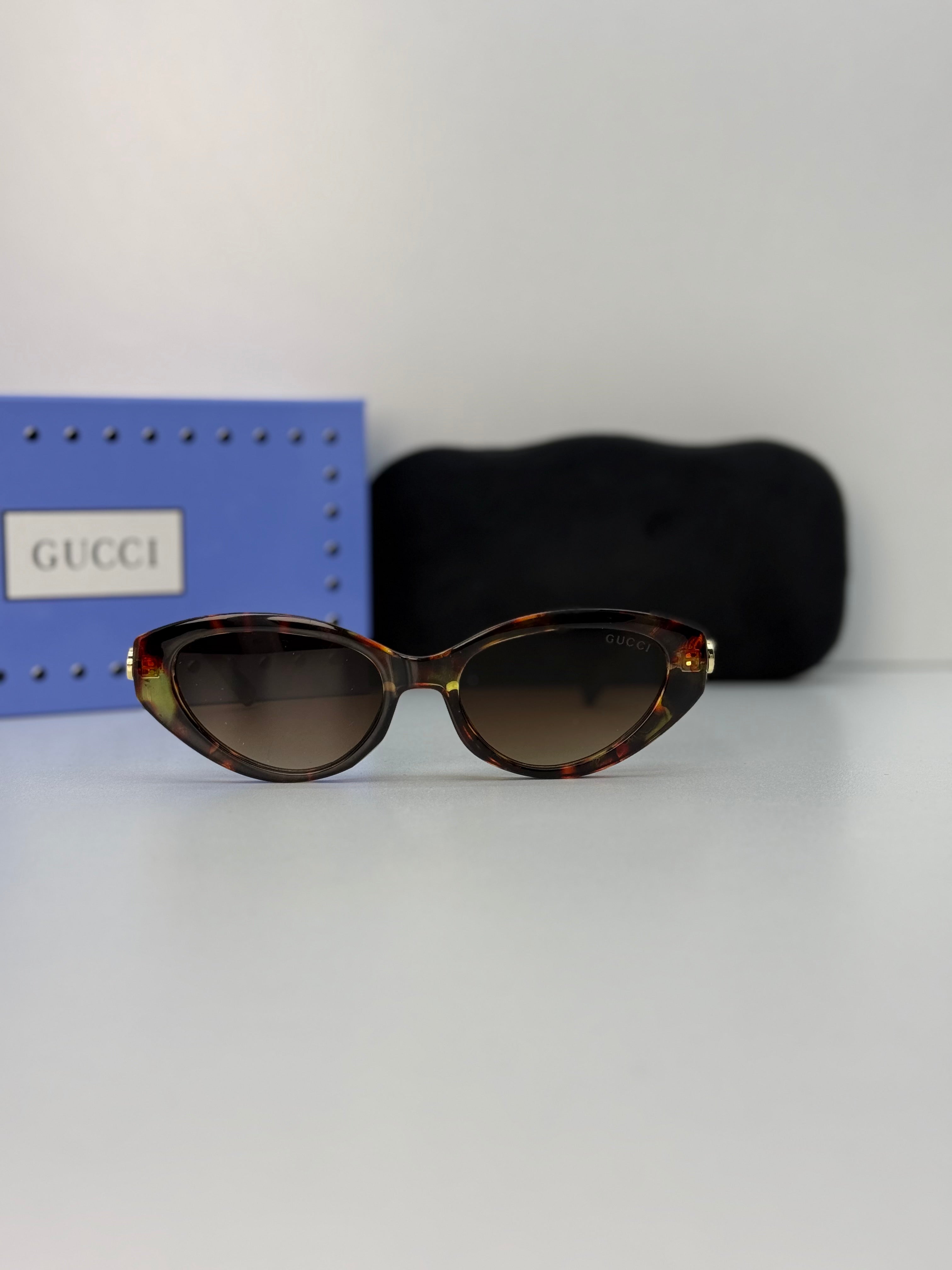 Gucci Cat-Eye Sunglasses — Tortoiseshell Brown