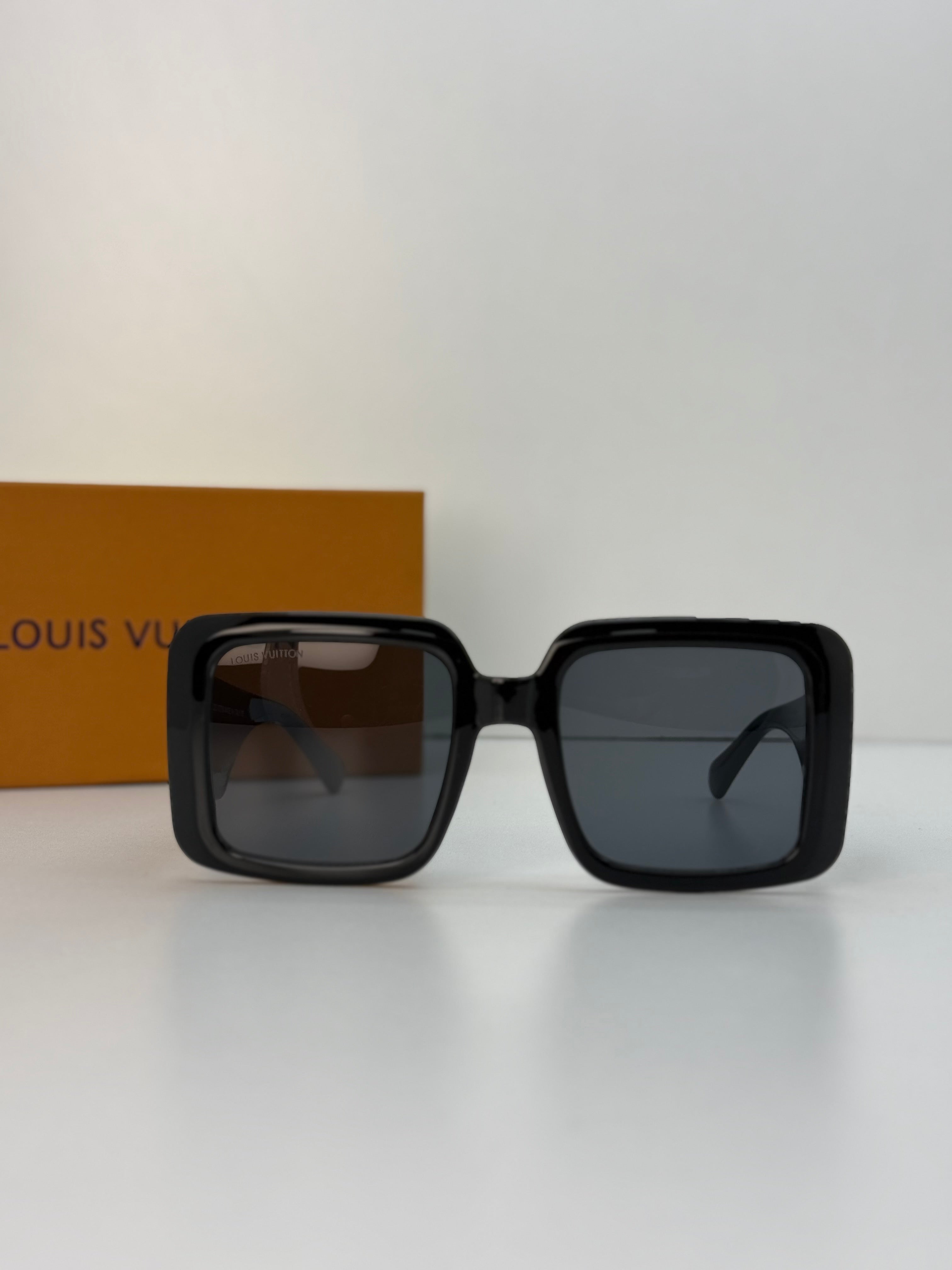 Louis Vuitton Square Sunglasses – Black/Gold
