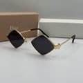 Dior Diamond Sunglasses - Gold & Black