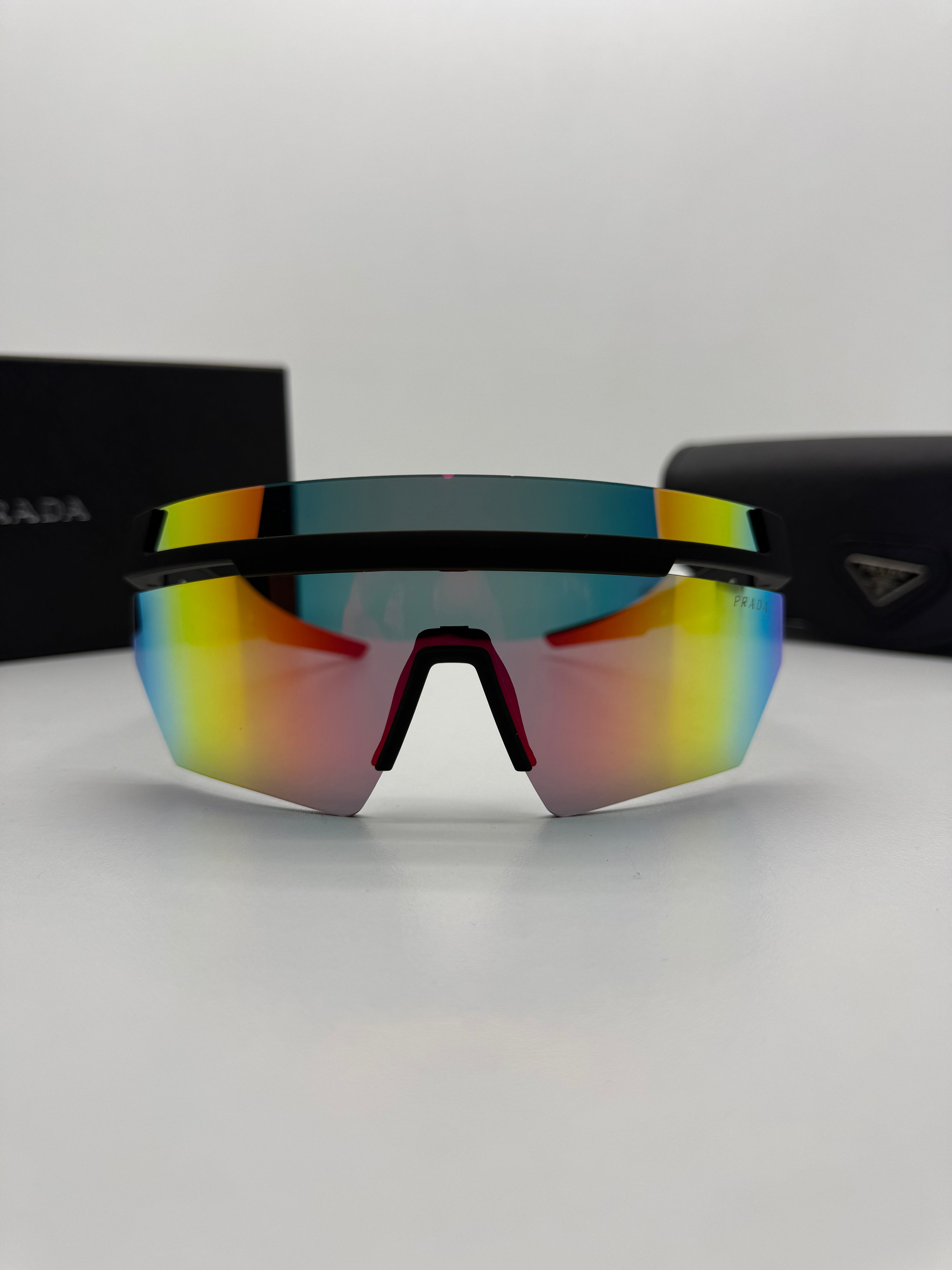 Prada Shield Sport Sunglasses- Mirrored Lens