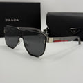 Prada Sunglasses – Black Shield