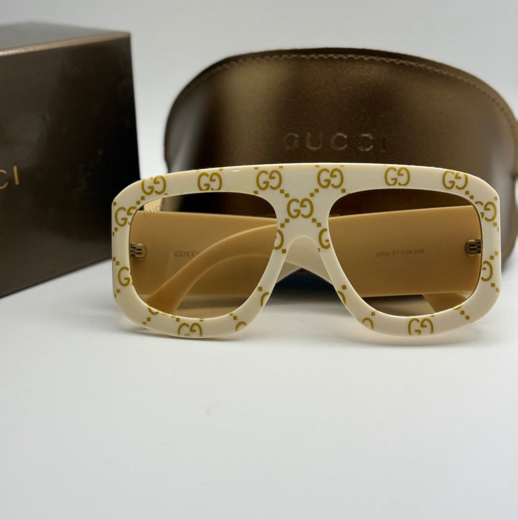 Gucci GG Ivory Oversized Sunglasses