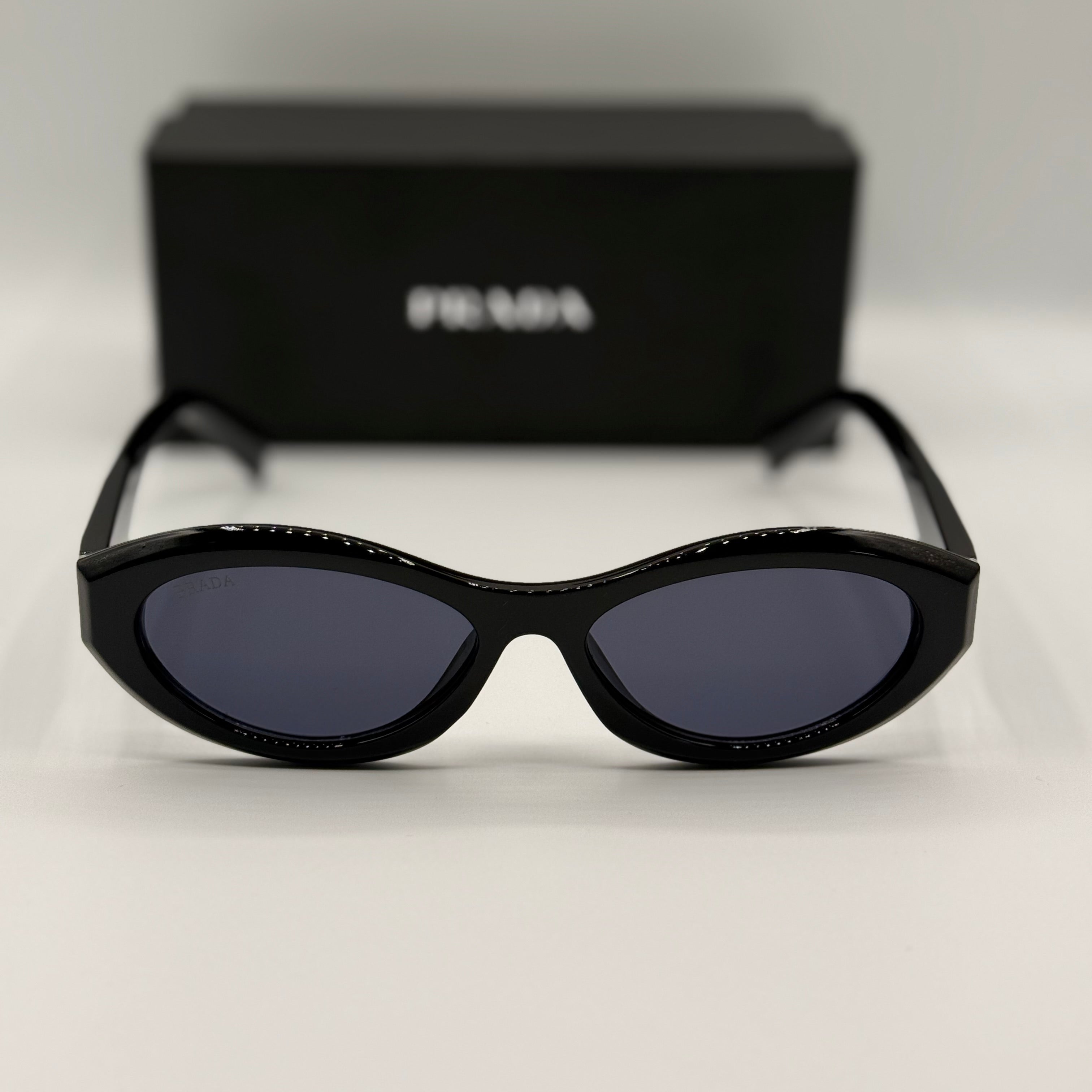 Prada Oval Sunglasses - Black