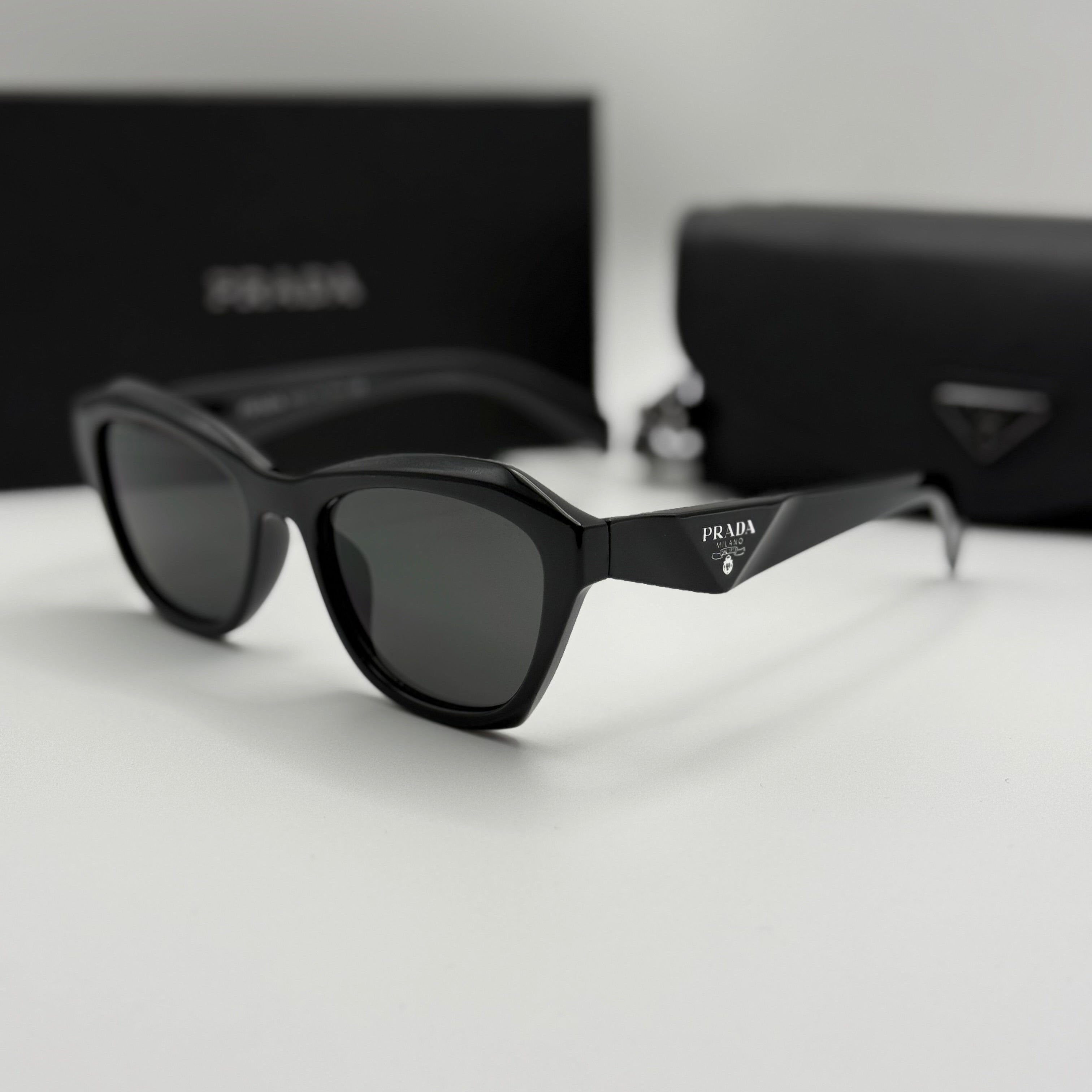Prada Sunglasses – Black Cat-Eye