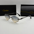 Cartier Rimless Geometric Sunglasses