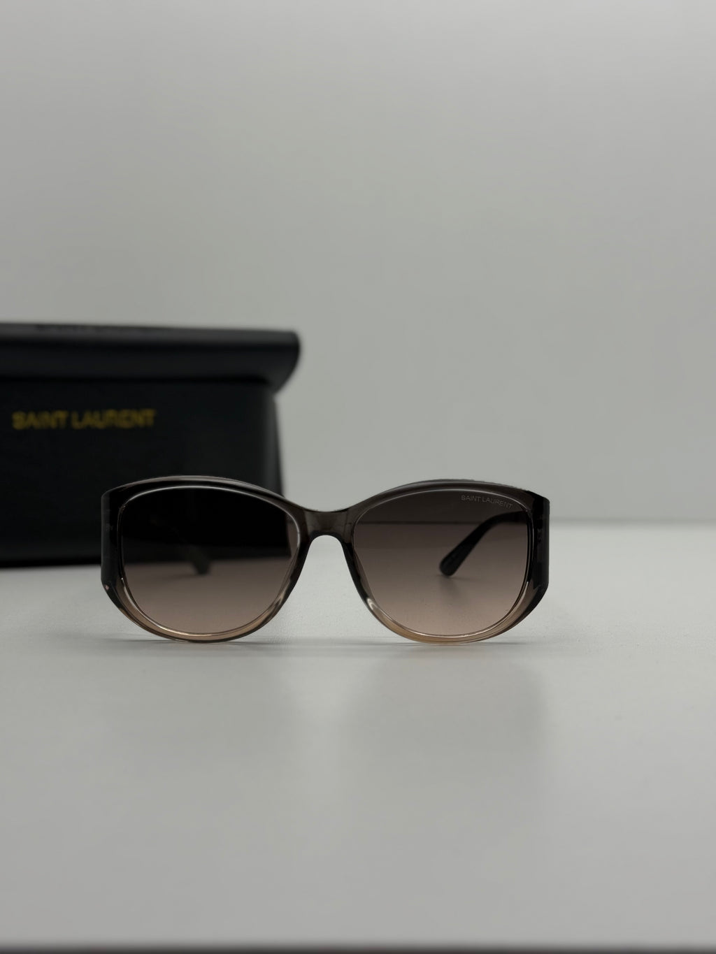 Saint Laurent Oversized Square Sunglasses – Brown Gradient