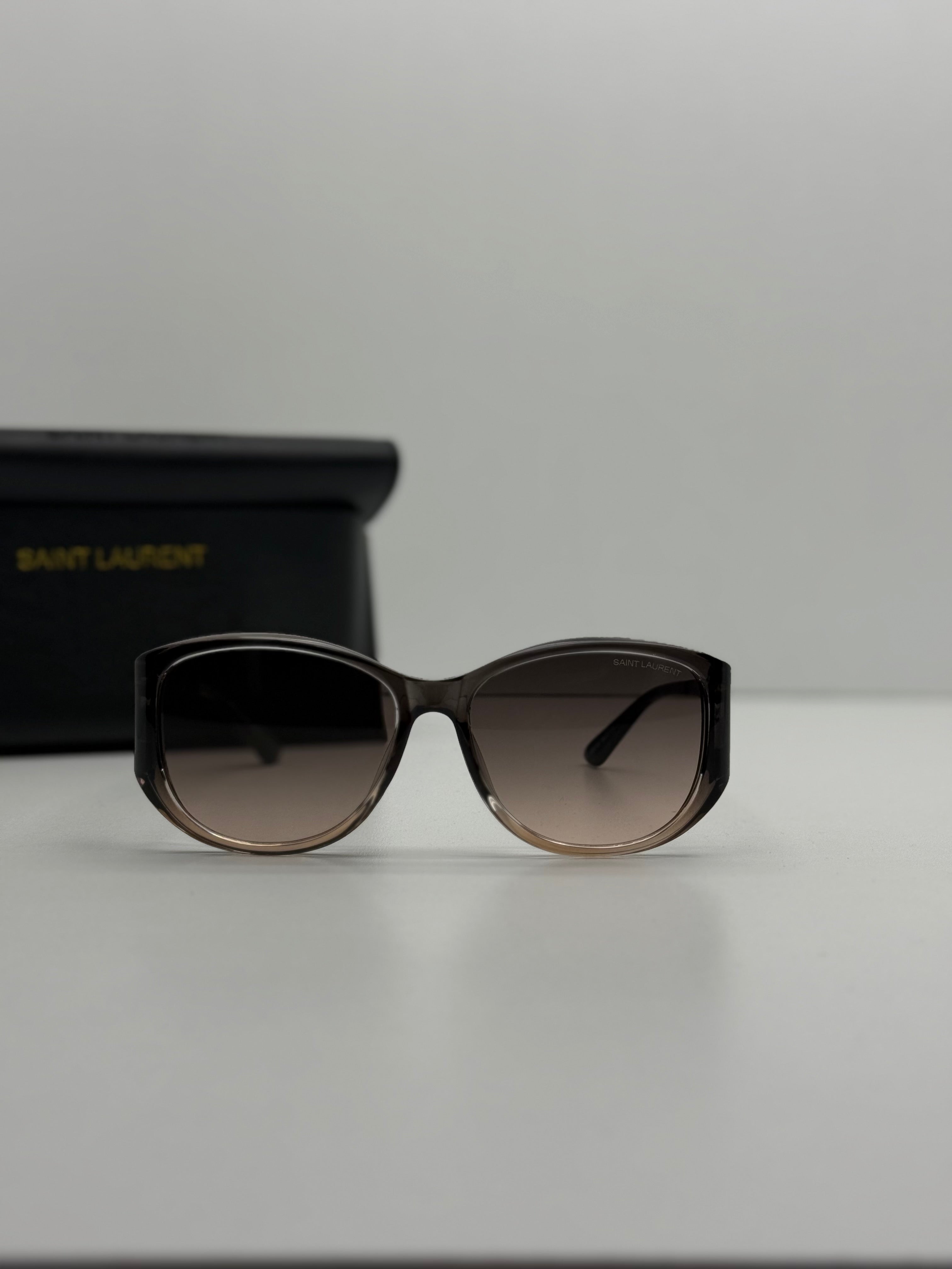 Saint Laurent Oversized Square Sunglasses – Brown Gradient