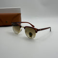 Ray Ban Clubmaster – Tortoise Brown & Gold