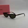 Miu Miu Oval Sunglasses – Tortoise Shell