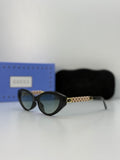 Gucci Cat-Eye Sunglasses — Black / Blue Gradient