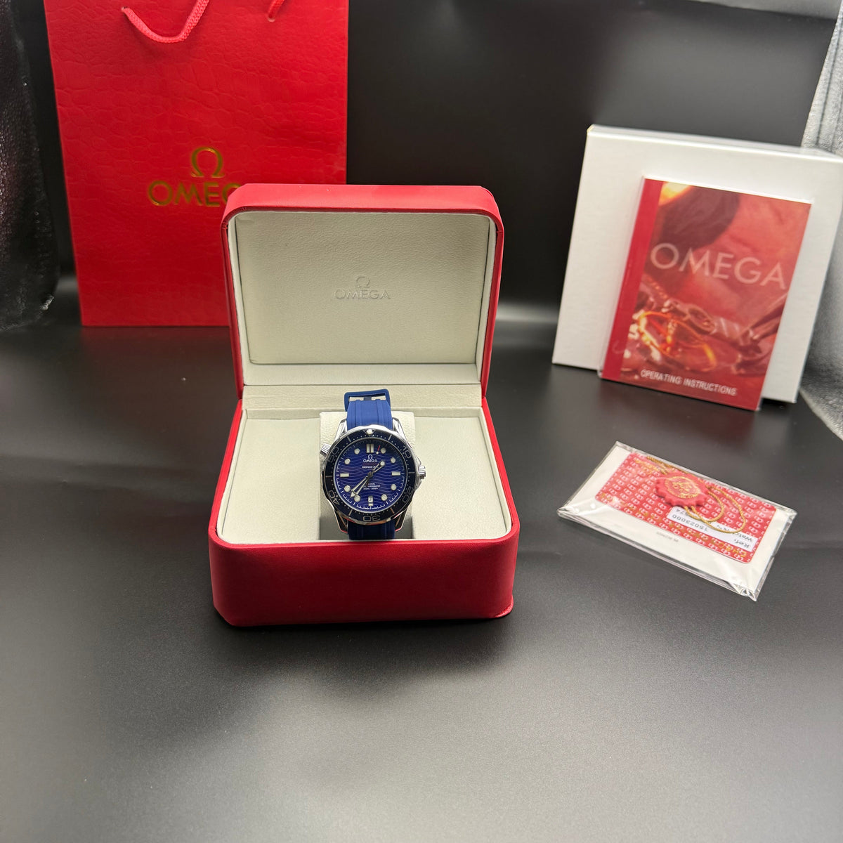 Omega Seamaster Diver 300M Blue Dial Watch