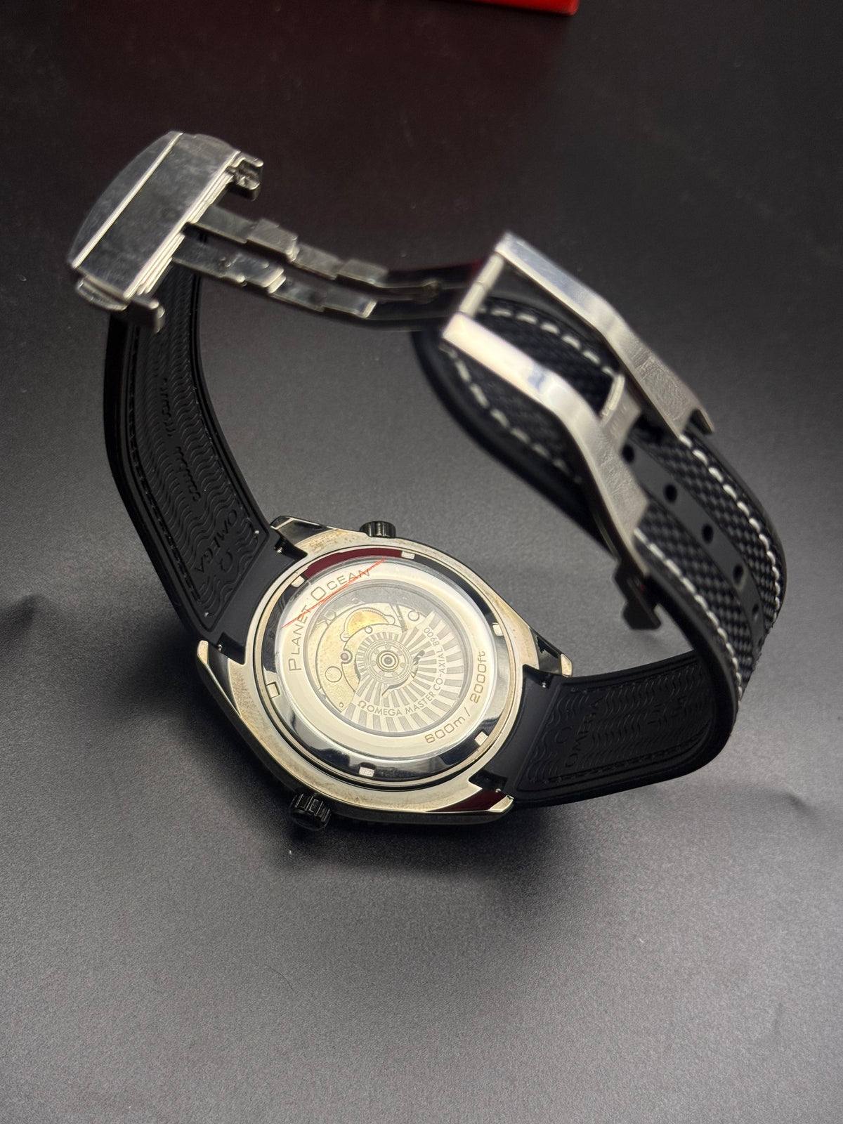 Omega Seamaster GMT Watch – Cream Dial & Black Strap