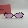 Miu Miu Sunglasses – Tortoise Frame / Purple Lens