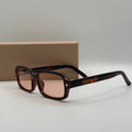 Christian Dior Rectangle Sunglasses – Tortoiseshell & Pink