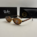Ray Ban Oval Polarized Sunglasses – Tortoise / Brown