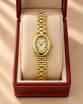 Cartier Oval Bracelet Watch – Gold-Tone & Champagne Dial