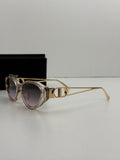 Dior CD Signature Cat-Eye Sunglasses – Transparent Beige Gradient