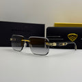 Maybach Rimless Sunglasses – Gold & Grey