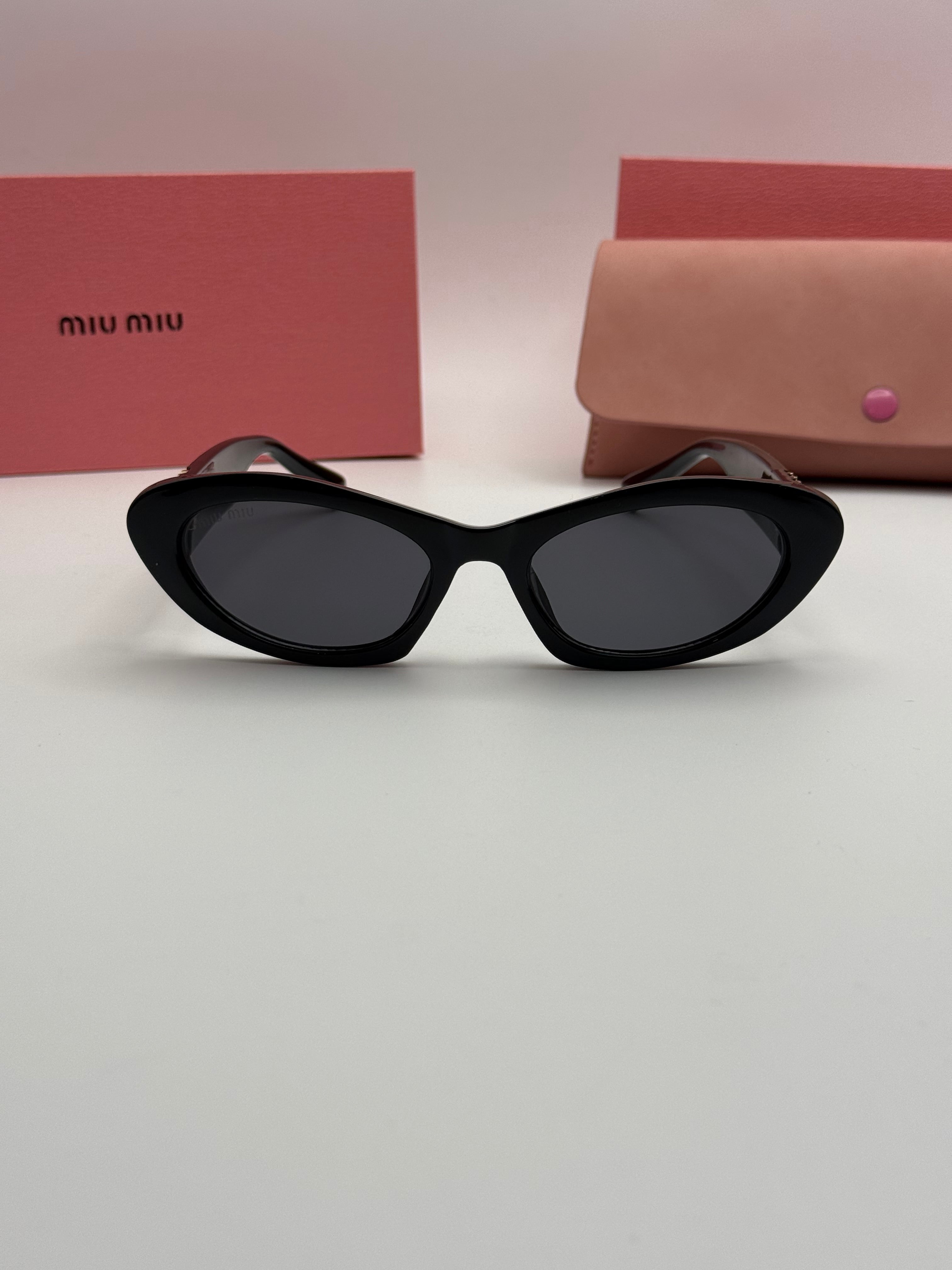 Miu Miu Oval Cat-Eye Sunglasses