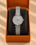 Louis Vuitton Monogram Mesh Watch – Silver-Tone