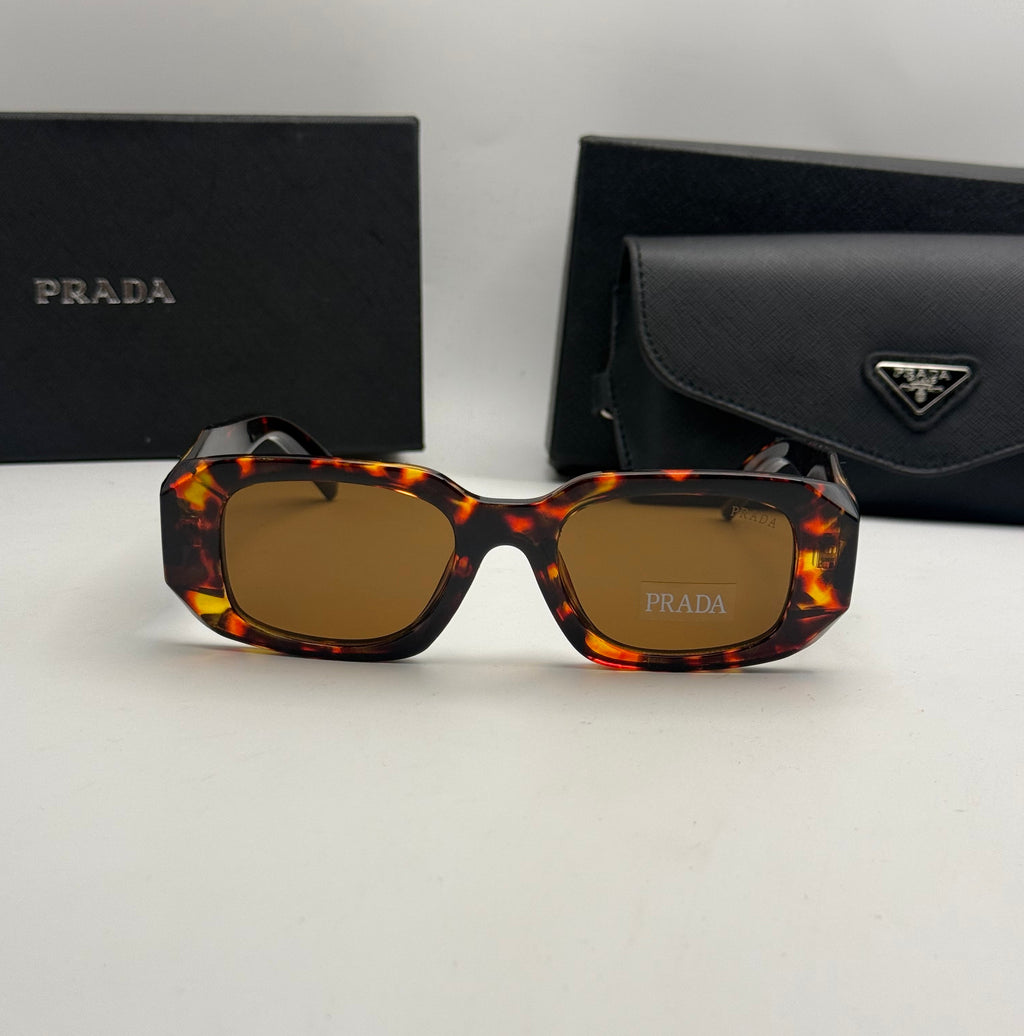 Prada Rectangle Sunglasses – Tortoiseshell