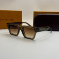Louis Vuitton Square Sunglasses – Olive Transparent Frame / Brown Gradient Lenses