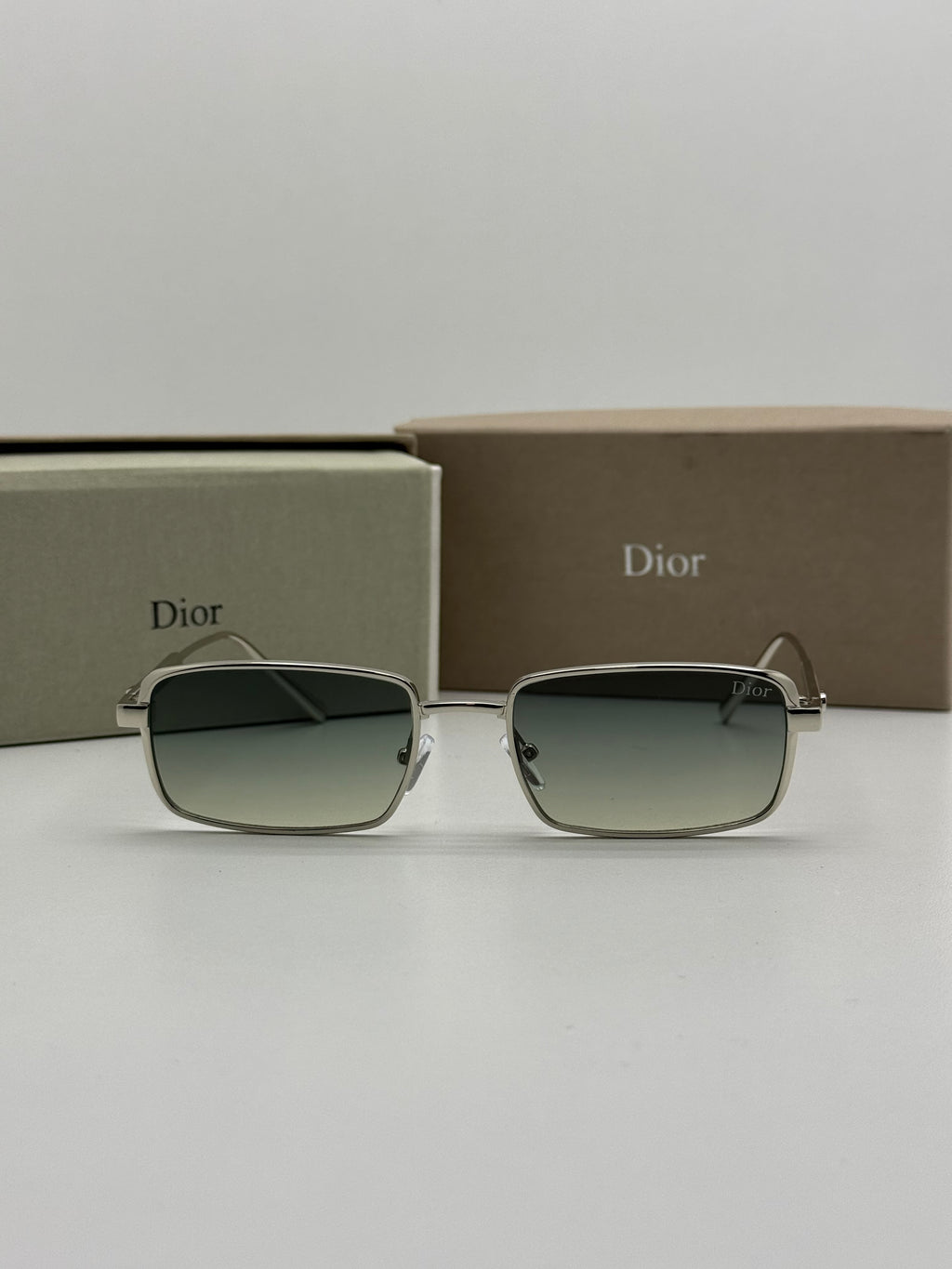 Dior Silver Rectangular Gradient