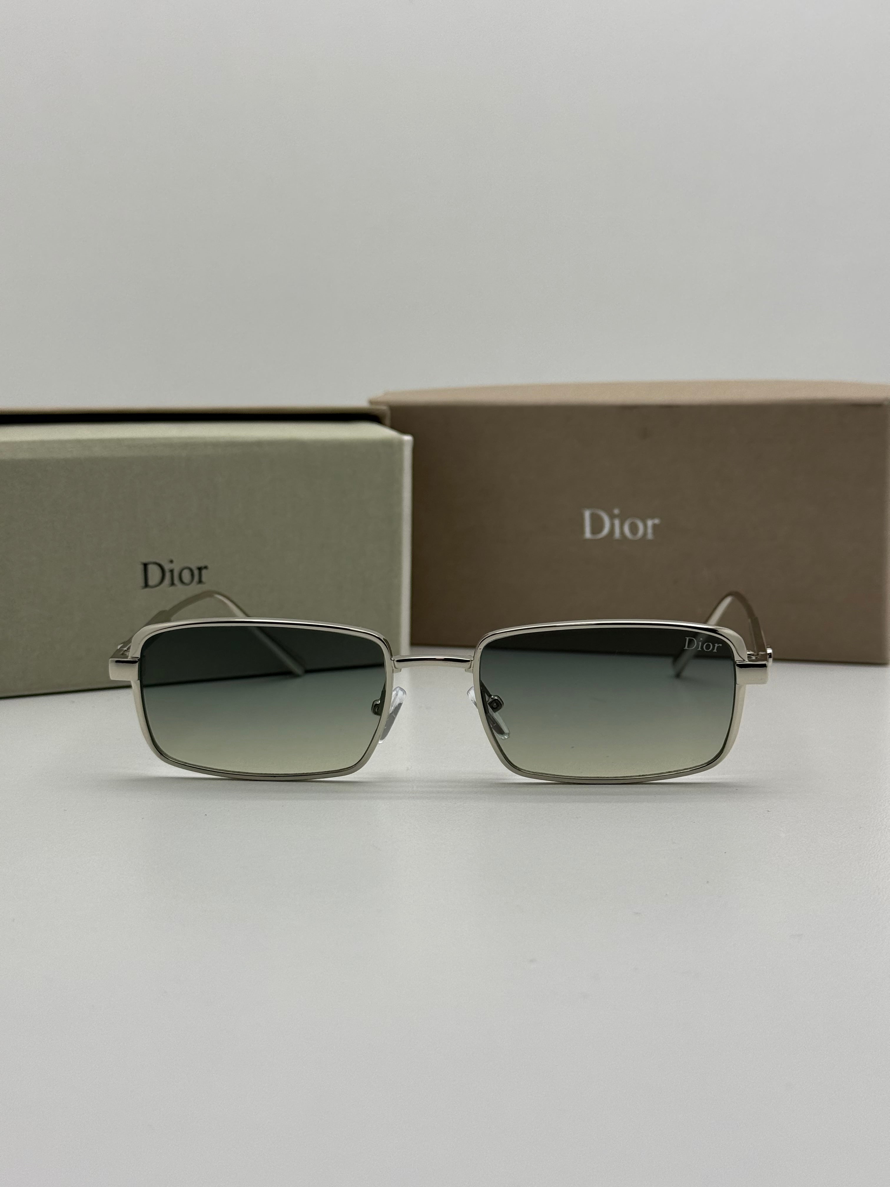 Dior Silver Rectangular Gradient