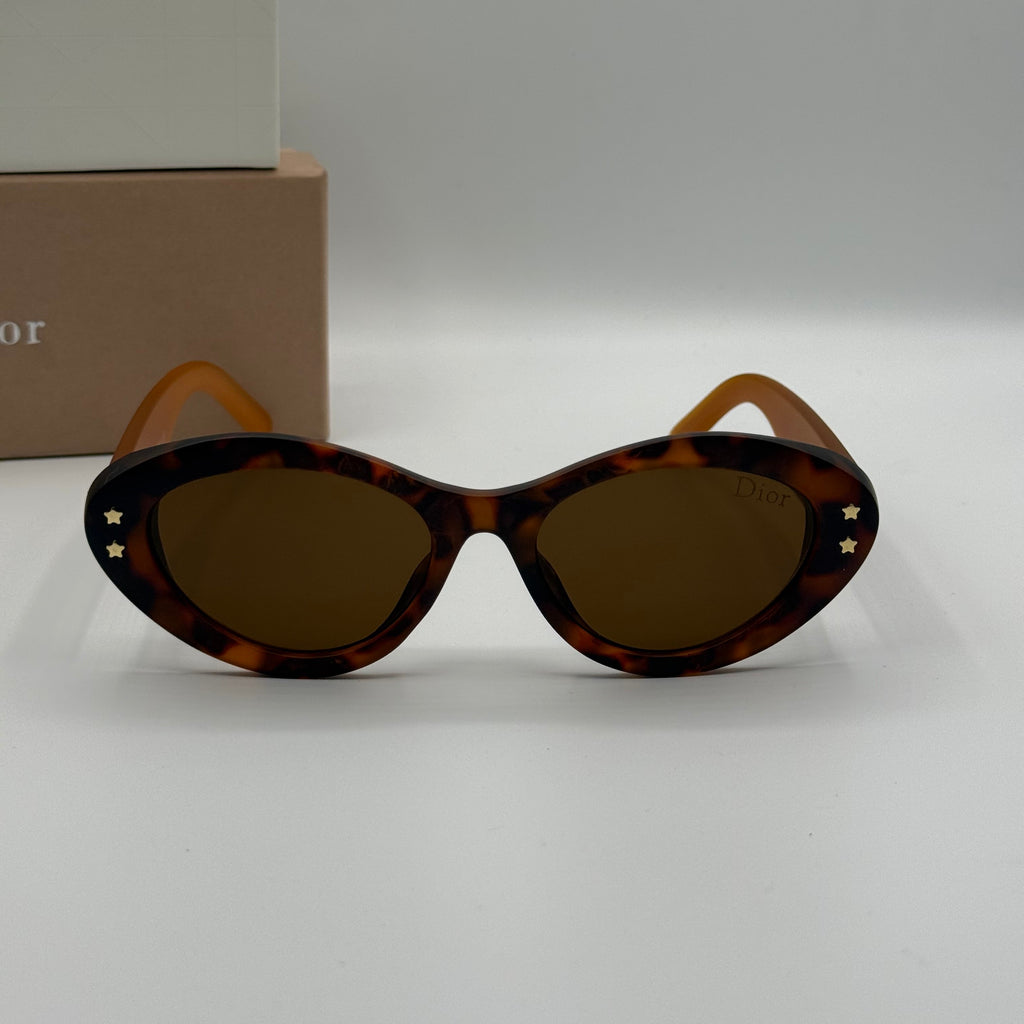 Christian Dior Cat-Eye Sunglasses – Tortoiseshell & Brown