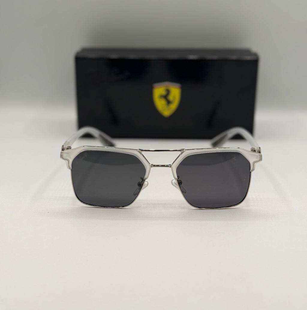 Ray Ban Scuderia Ferrari Sunglasses – Silver Frame / Dark Lenses