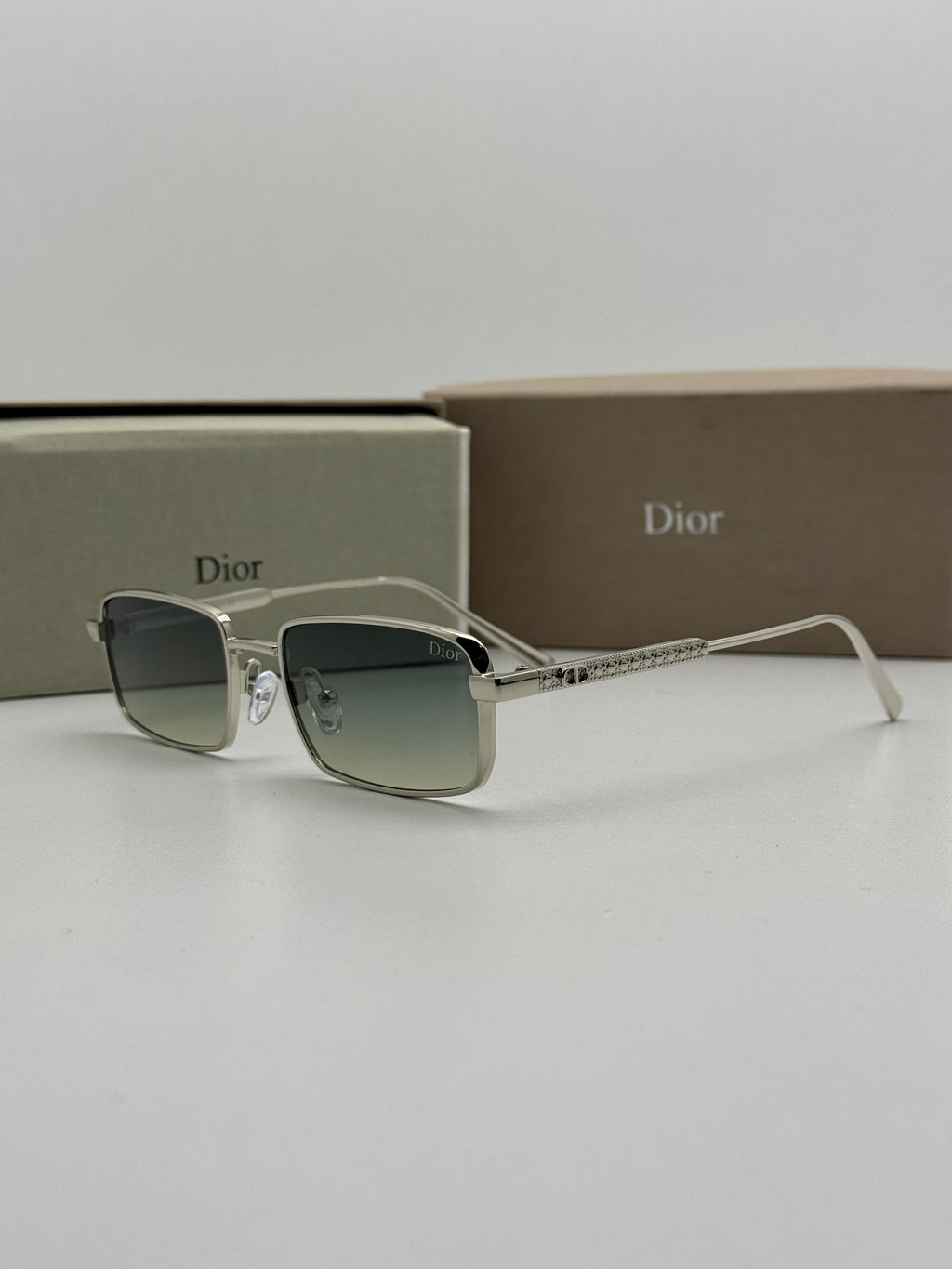 Dior Silver Rectangular Gradient