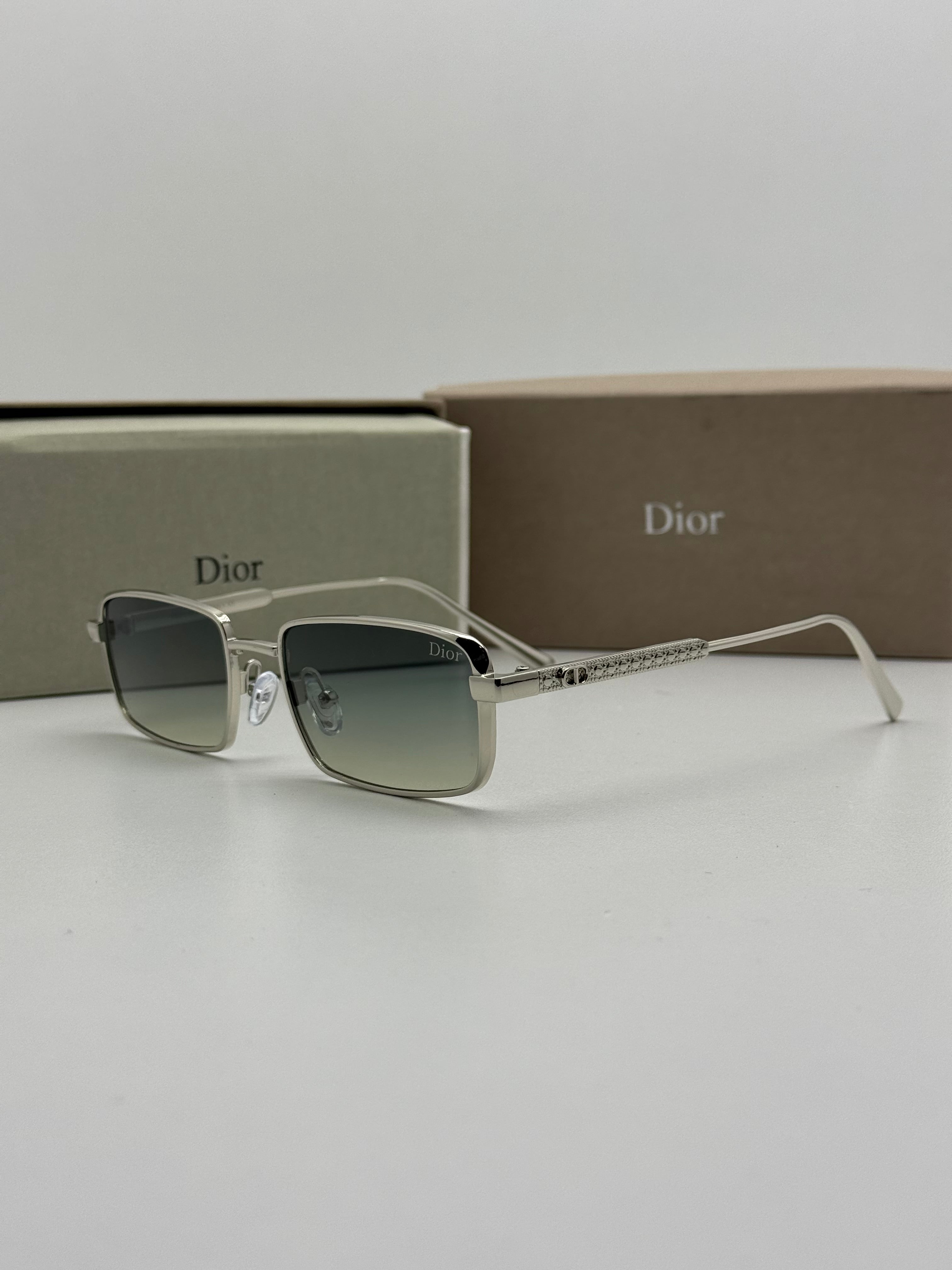 Dior Silver Rectangular Gradient