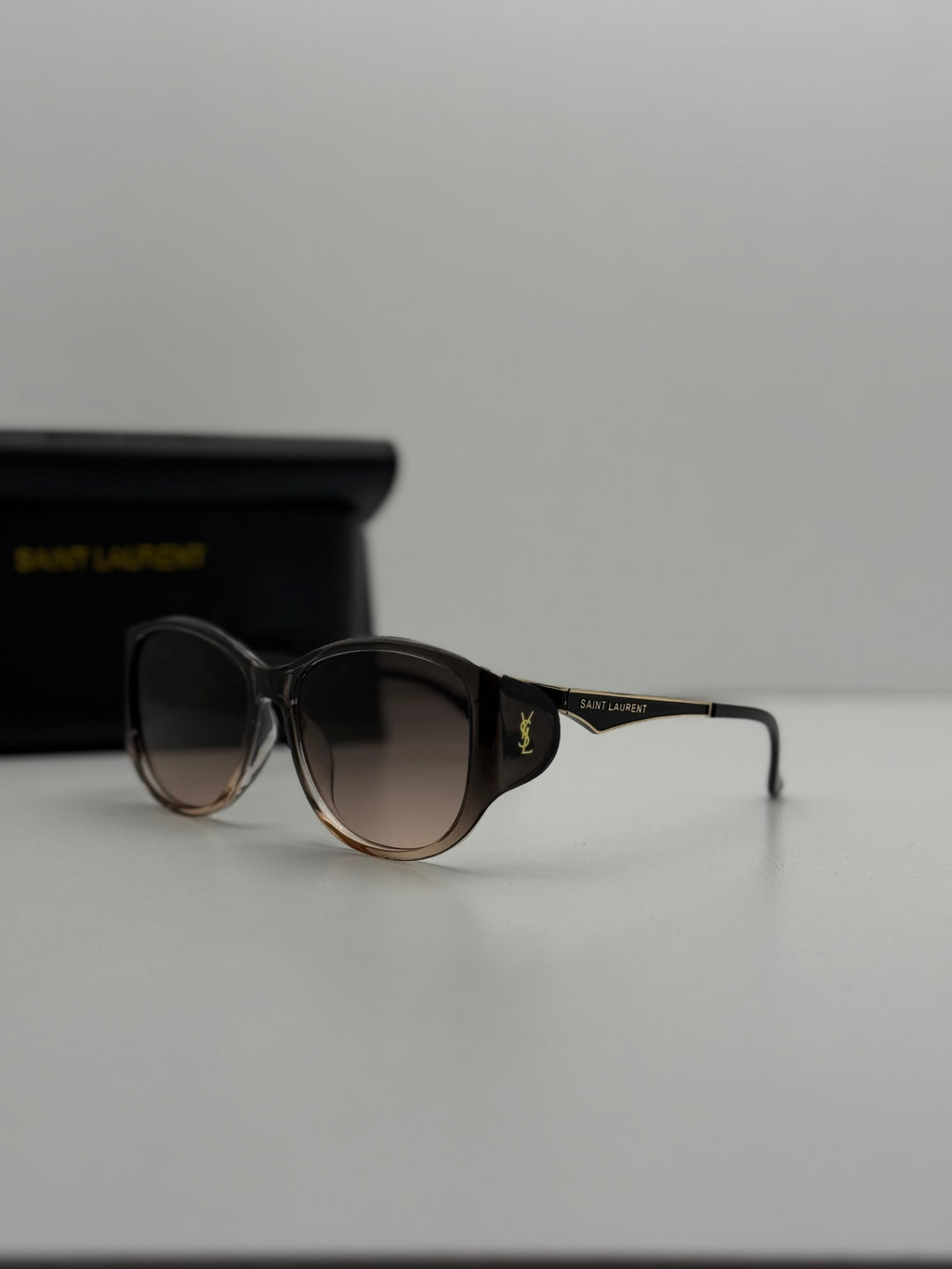 Saint Laurent Oversized Square Sunglasses – Brown Gradient