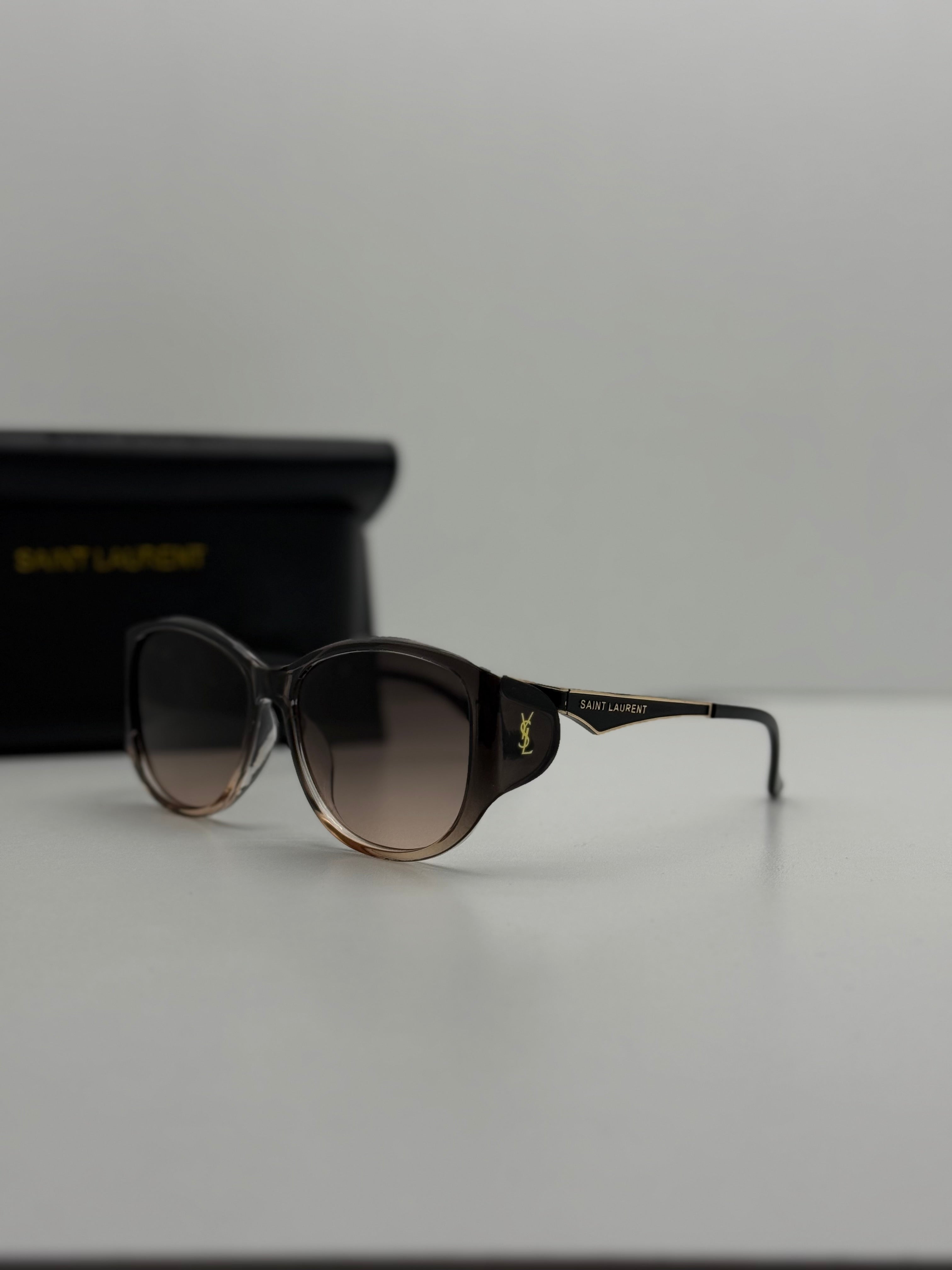 Saint Laurent Oversized Square Sunglasses – Brown Gradient
