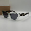 Christian Dior Cat-Eye Sunglasses – Transparent Green / Camouflage