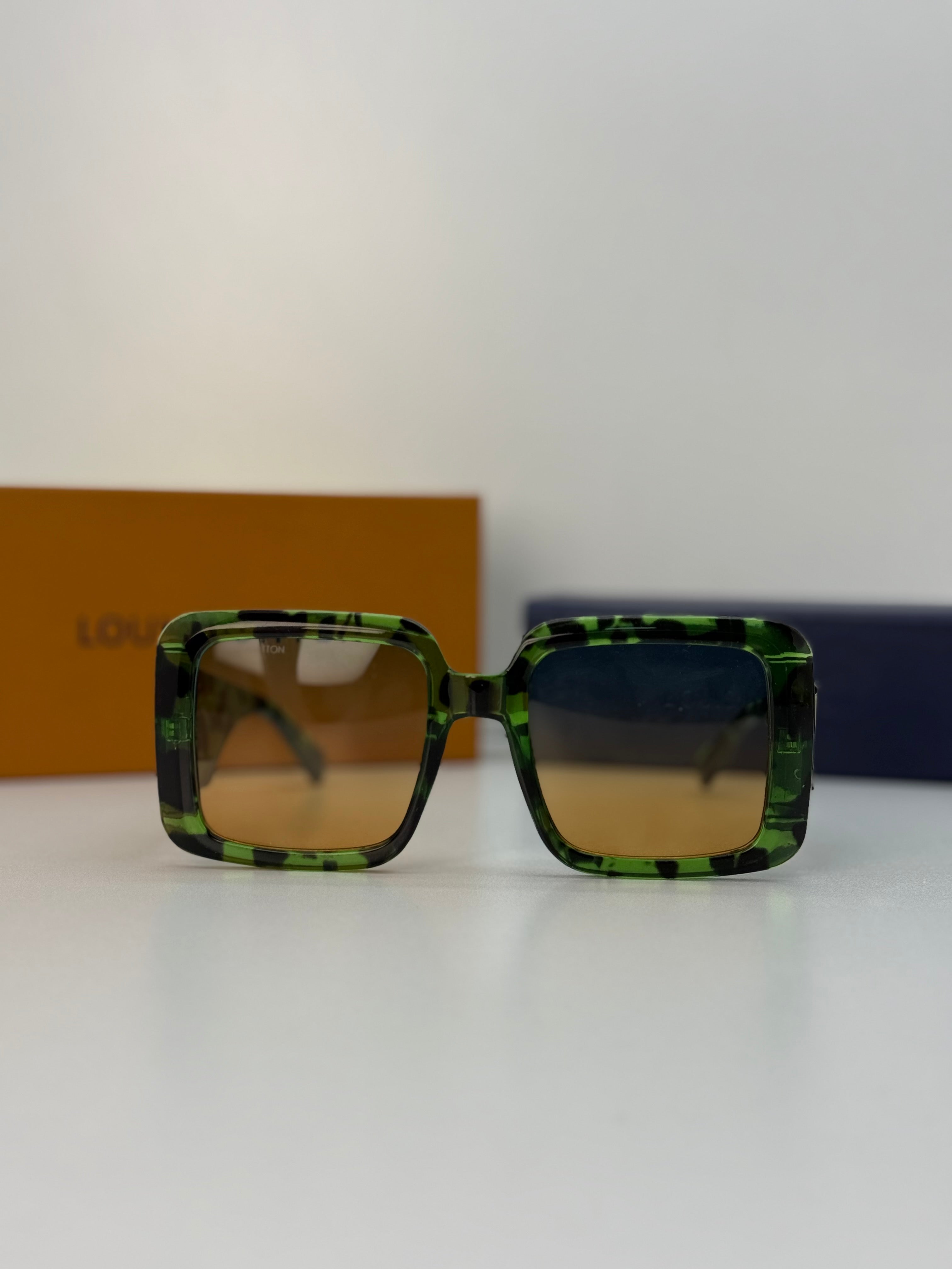 Louis Vuitton Square Sunglasses – Green Camo