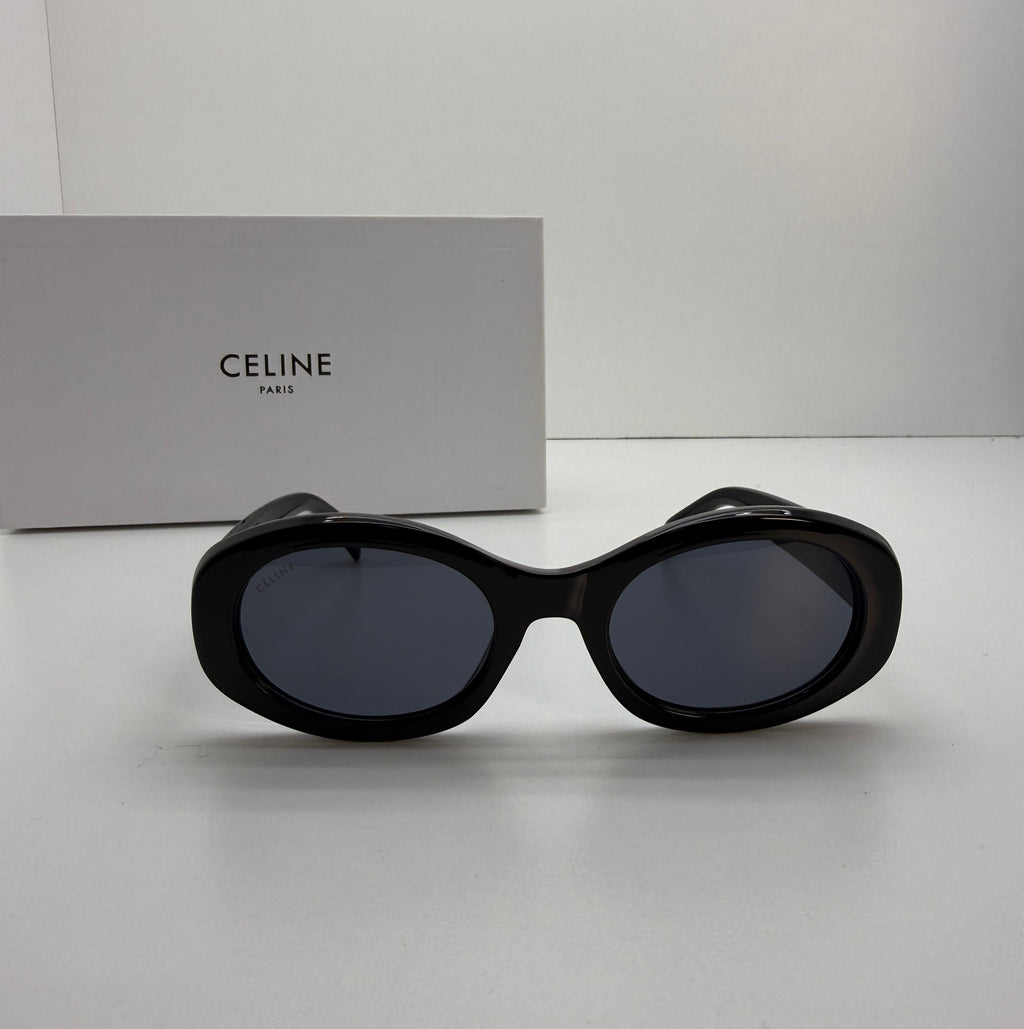 Celine Paris Black Oval Frame