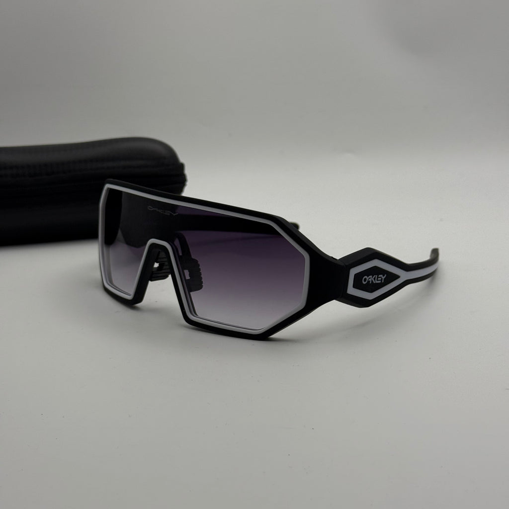 Oakley Wind Jacket – Black & White Shield Gradient