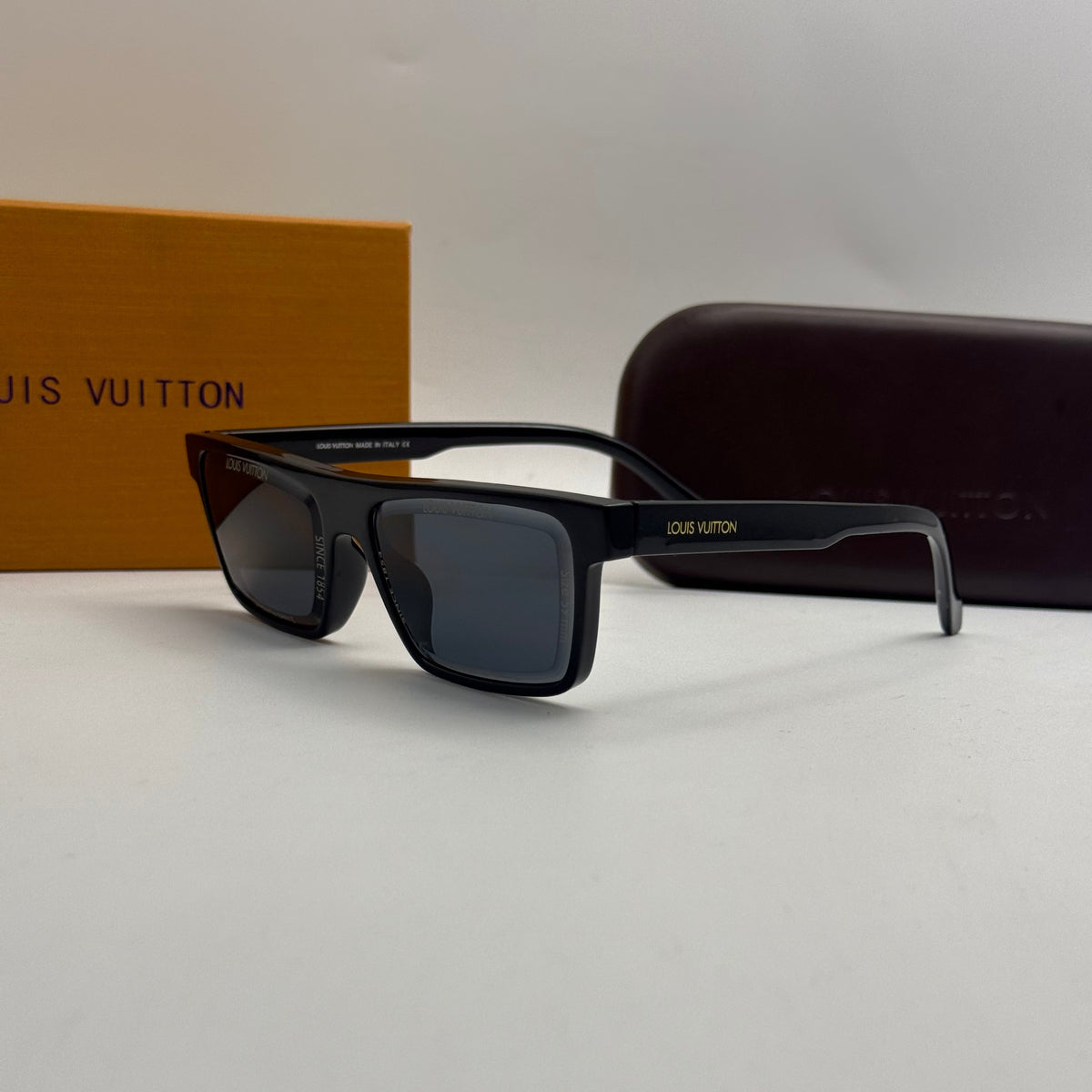 Louis Vuitton Square Sunglasses – Black