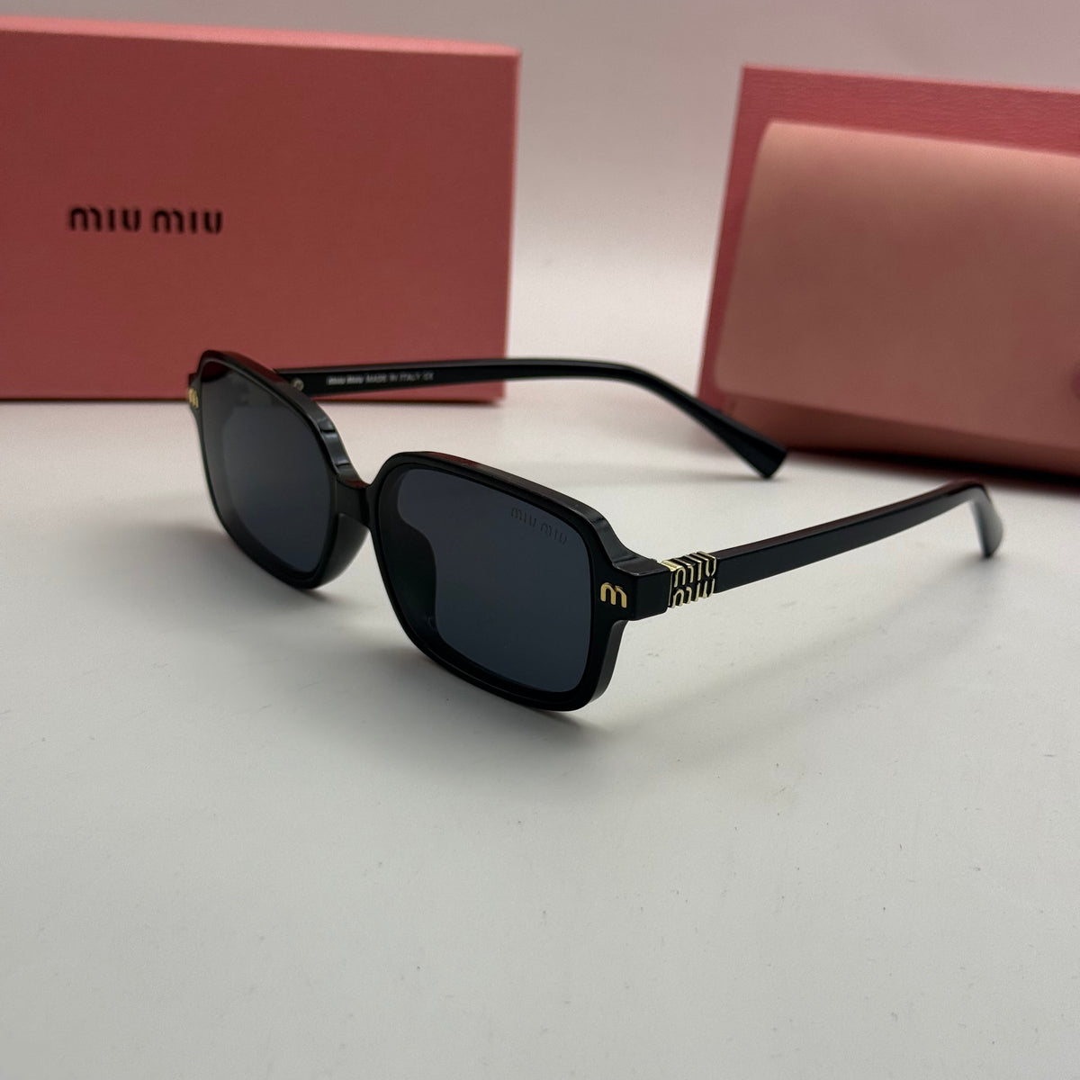 Miu Miu Square Sunglasses – Black