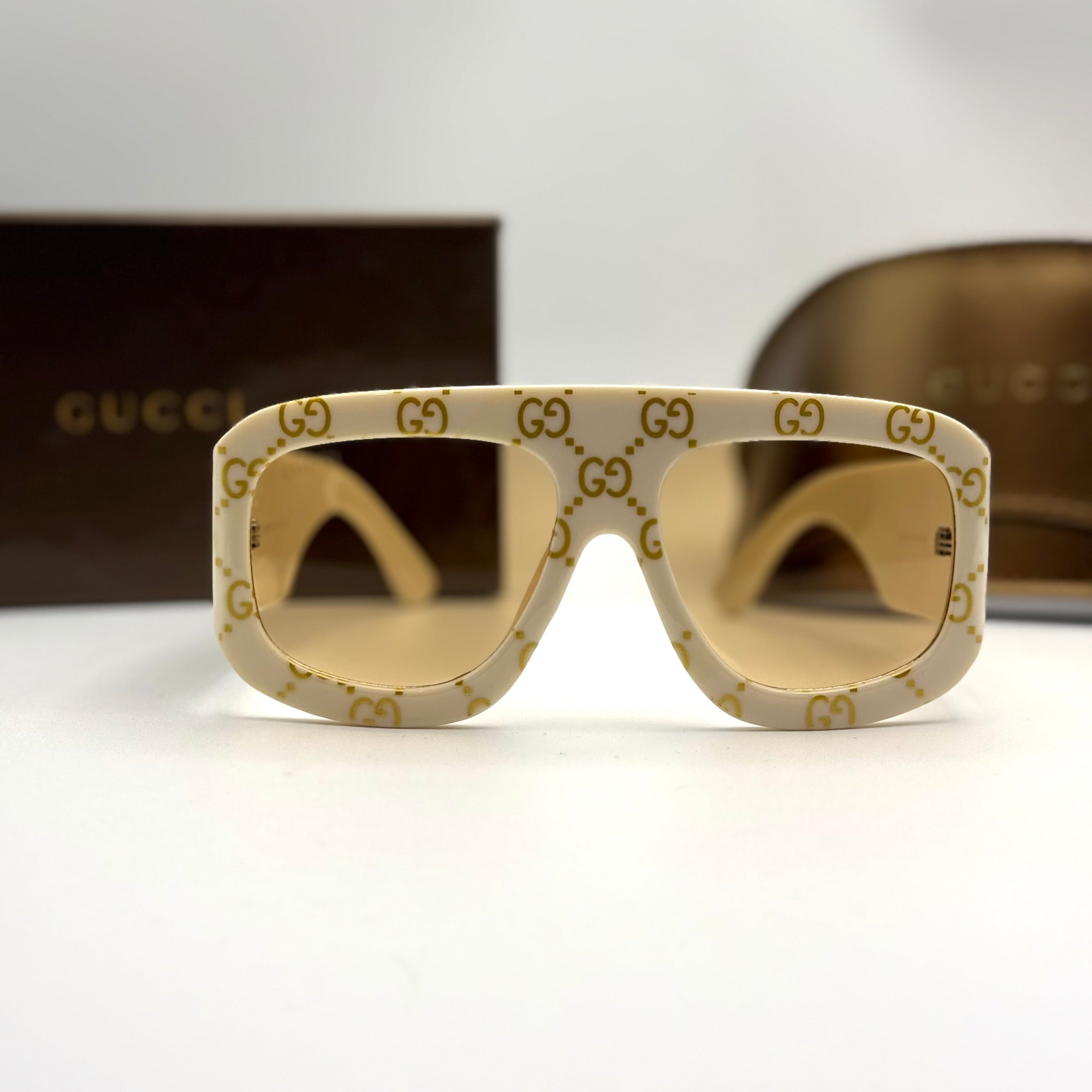 Gucci GG Ivory Oversized Sunglasses