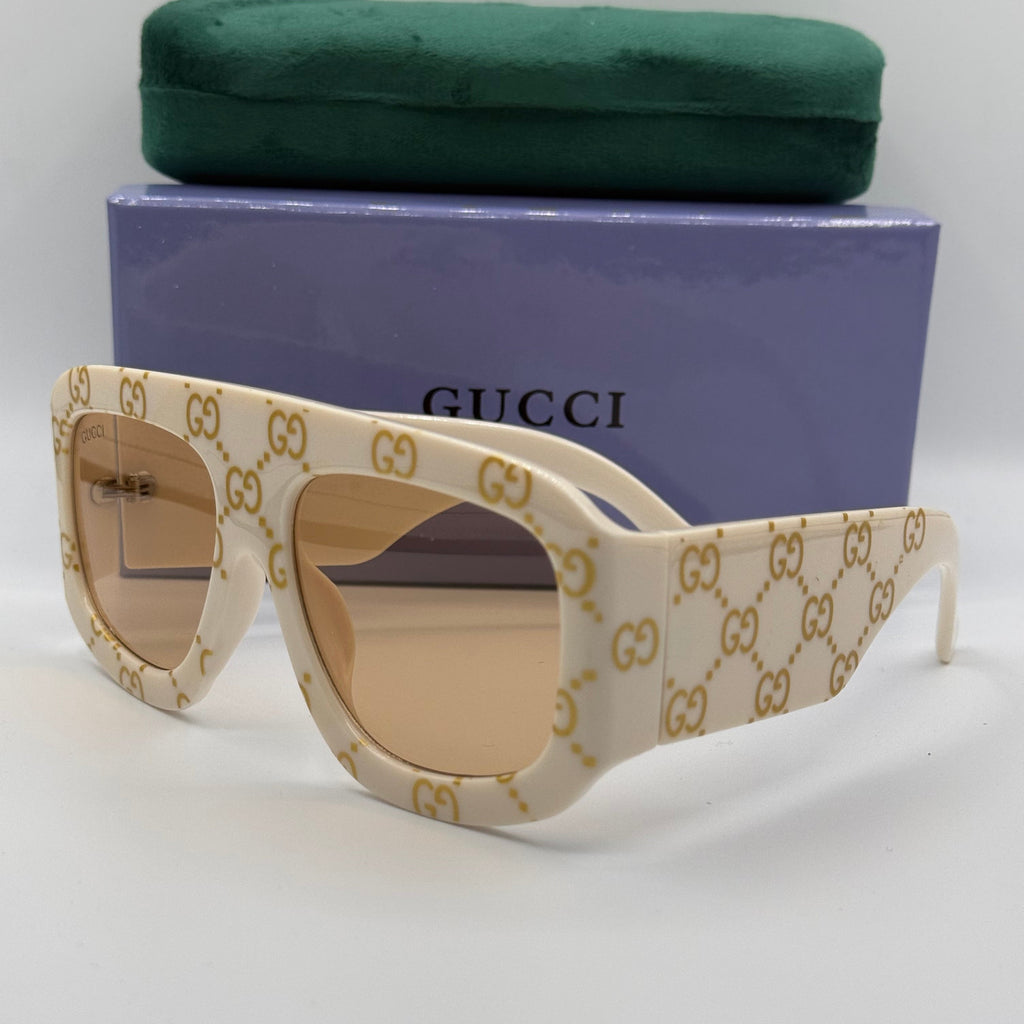 Gucci GG Ivory Oversized Sunglasses