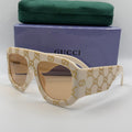 Gucci GG Ivory Oversized Sunglasses