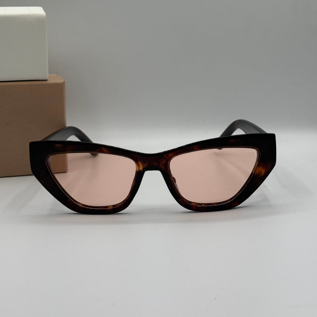 Christian Dior Cat-Eye Sunglasses - Tortoise/Pink
