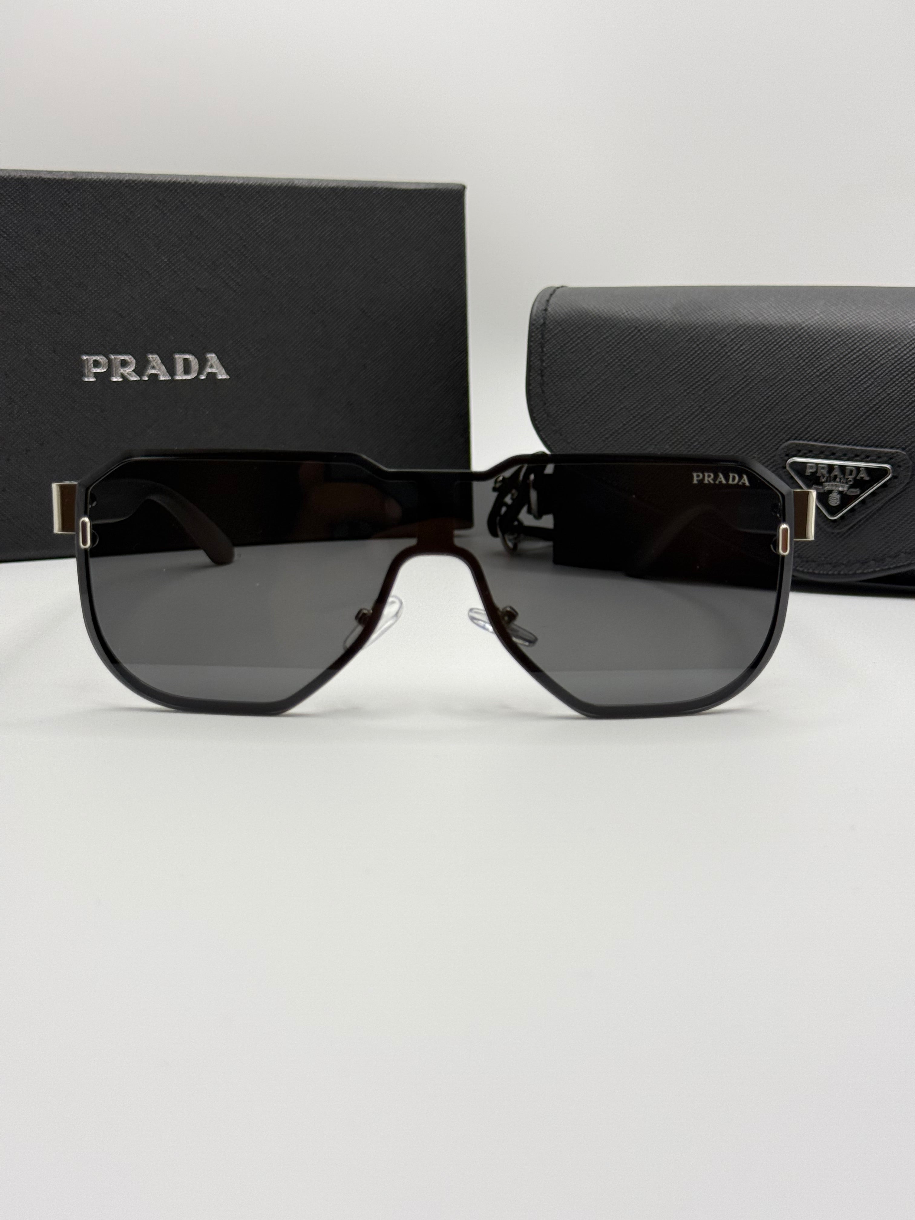 Prada Sunglasses – Black Shield